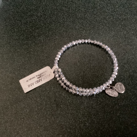 Alex and Ani Expandable Wire Bracelet Brilliance Wrap, Starlight, RS NWT - Picture 8 of 12